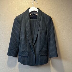 Express Editor Gray Pinstripe suit Size 6R